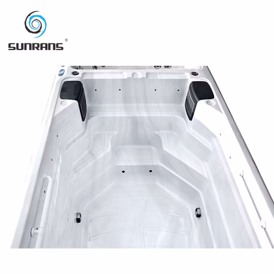 Sunrans-piscina de patio al por mayor, zona dual, bañera de hidromasaje Balboa, hidroterapia usada para 4 personas, SPA de natación al aire libre
