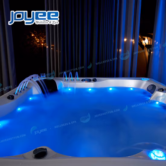 Joyee Luxury 5 Person Backyard Acrylic Freestand Hot Tub Cold Winter Use Outdoor SPA Tub