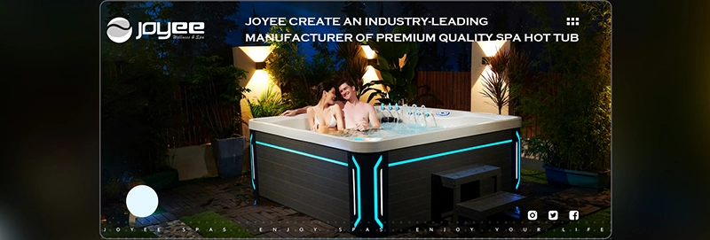 Joyee 6 Person Big Garden Outdoor Jacuzi Outside Whirlpool Pool Massage SPA Hot Tubs