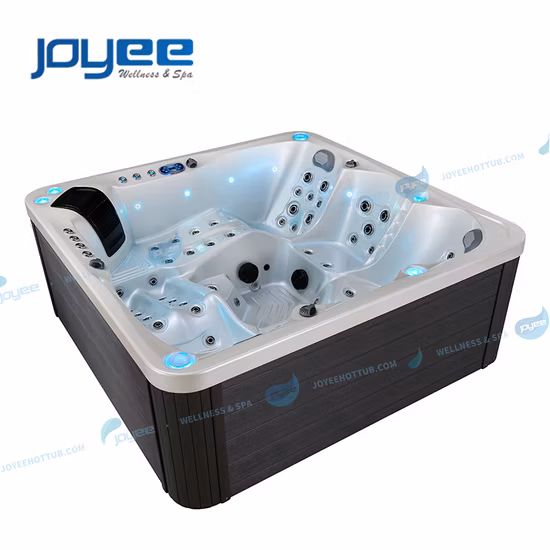 Joyee Luxury 5 Person Backyard Acrylic Freestand Hot Tub Cold Winter Use Outdoor SPA Tub