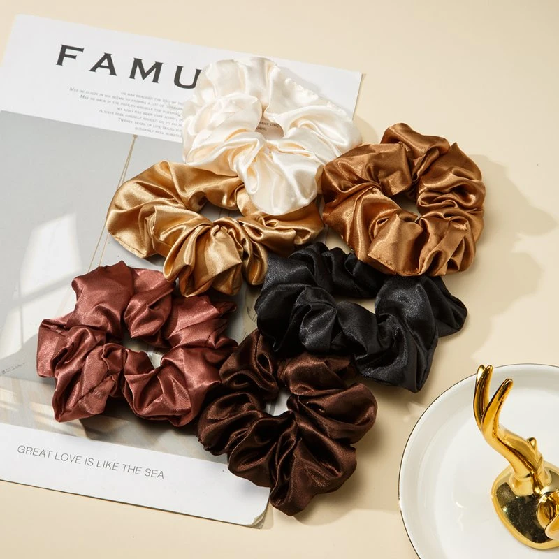 Elastic Silk Scrunchies Bands Hair Accessories