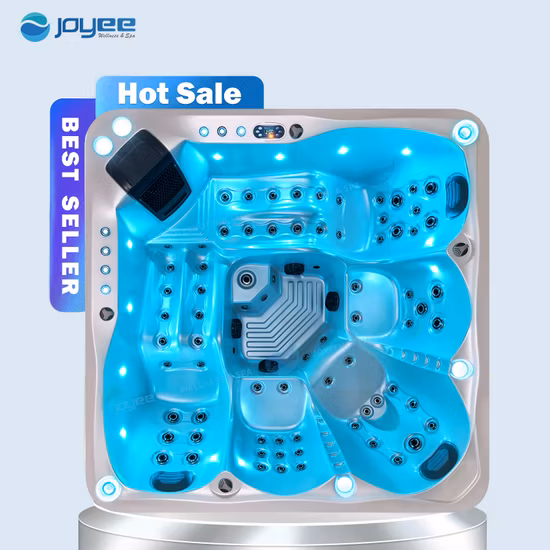 Joyee Luxury 5 Person Backyard Acrylic Freestand Hot Tub Cold Winter Use Outdoor SPA Tub
