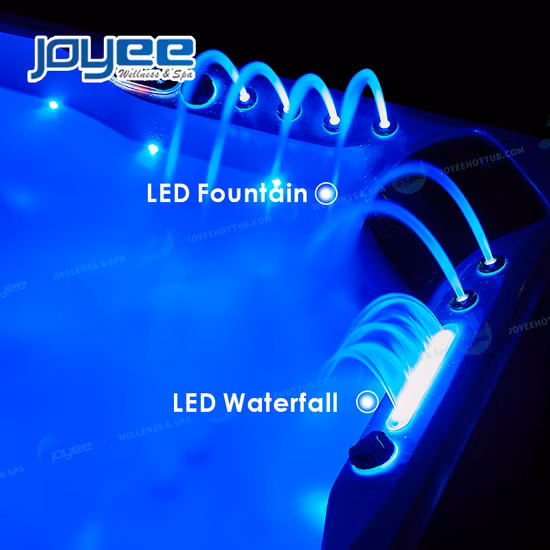 Joyee en stock promoción exterior masaje para 5 personas jardín SPA jacuzzi exterior jacuzzi exterior